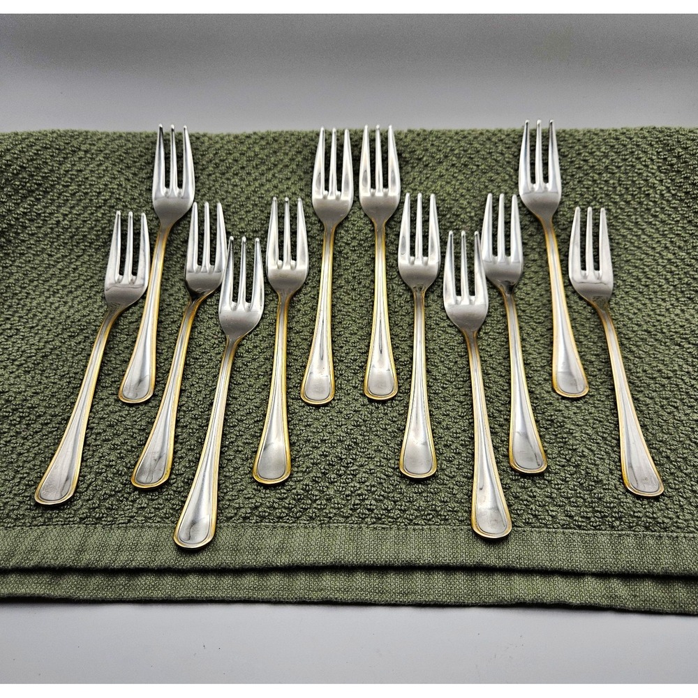 EME 18/10 Italy Posatene Stainless Cocktail/dessert Fork Set 12 Discontinued